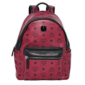 Barley used MCM SMALL STARK COATED CANVAS BACKPACK still looks brand new